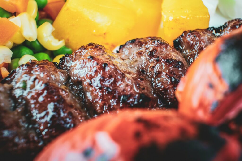 Djiz-biz fresh lamb or sheep meat.